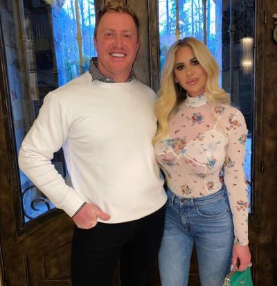 Daniel Toce's ex-wife Kim Zolciak with her current partner Kroy Biermann